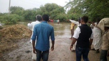  गुजरात प्रदेश में बनासकांठा जिला के पुरग्रस्त ईलाको की मुलाकात-2015 